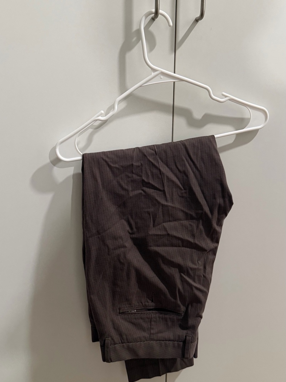 Bonobos Men's Brown Micro-Check Dress Pants
